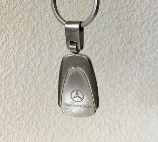 Vintage Mercedes - Benz Keychain Metal Key Fob Ring Auto Collectible
