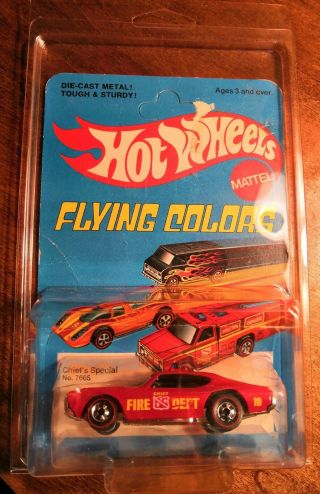 Vintage 1975 Mattel Hot Wheels Flying Colors Redline " Chief 