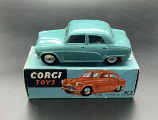Corgi 201 Austin Cambridge Saloon - In Early Blue Box