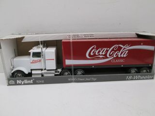 Nylint Coca - Cola,  Conventional Semi,  With Red Van Trailer,  Nib