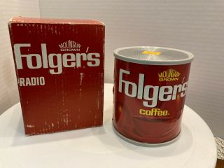 Folgers Coffee Promotional Am Radio W/box