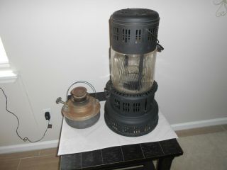 Antique Perfection Oil Kerosene Glass Parlor Cabin Heater Stove Lantern