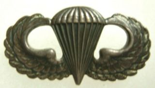 1950s 1960s Sterling Us Army Paratrooper Airborne Jump Wing - Vietnam War - Cb