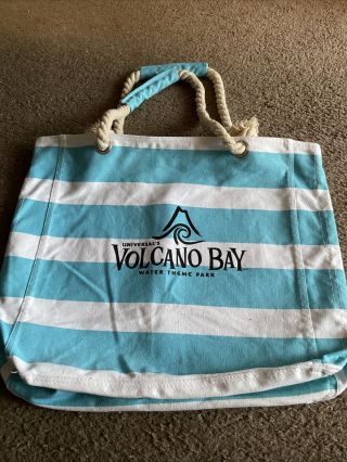 Universal Studios Florida Volcano Bay Water Theme Park Tote Bag Rope Handle Nwot