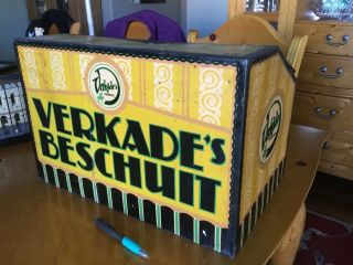 Verkade’s Beschuit Bread Box Tin - Antique