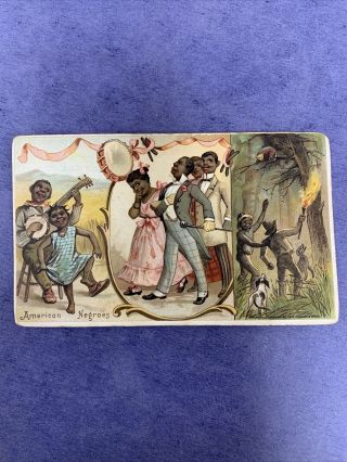 Victorian Trade Card - Arbuckle Coffee - American Negroes No.  48 Of Set Of 50.
