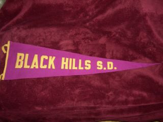 Mroate S.  D.  So Dak Sewn On Letters Pennant Or Banner Circa 1915