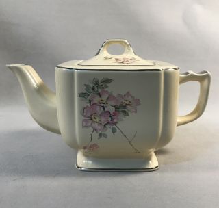 Pv05448 Vintage Laughlin Wells Century Briar Rose - Teapot With Lid