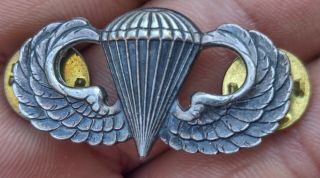 Vietnam Era Airborne Jump Wings HLP GI 1/20th Silver Fill His Lord Industries 2