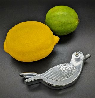 Unique Vintage Ww2 Germany Mussbach Silver Plated Bird Lemon / Lime Squeezer