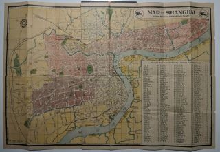 Map Of Shanghai 1946 Edition Oriental Publishing House / Abc News Co