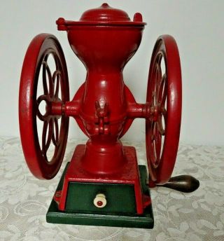 Antique Enterprise Coffee Grinder Mill 1873 Philadelphia Pa Double Wheel -