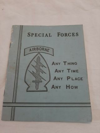 Vietnam War Us Special Forces Airborne Book Charles C Lamb