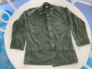Vietnam Era Us Army Tropical Jungle Cotton Poplin Og - 107 Shirt Jacket