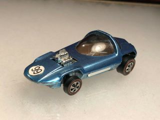 1968 Hot Wheels Redline Silhouette Light Ice Blue Usa Sweet 16 Mattel