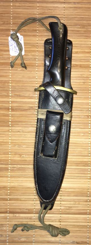 Orig.  Cold War Era C 1980’s Randall Model 14 - Attack,  Fighting Knife And Scabbard