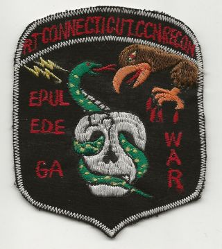 Vietnamese Made Macv Sog Ccn Recon Team Connecticut Pocket Patch A Beauty