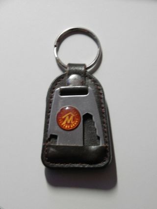 Vintage Marlboro Country Store Bottle Opener Multi Tool Leather Key Chain