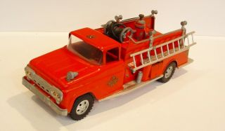 1950s Tonka Pressed Steel Fire Engine Truck Very Good Shape