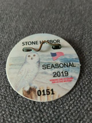 2019 Stone Harbor Seasonal Beach Tag