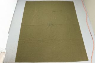 Vintage 60s Vietnam Era Us Army Wool Field Bed Blanket Usa Size 66x84