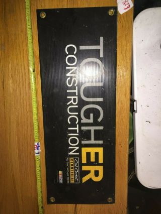 Double Sided Cub Cadet Tougher Construction Dealer ' s Hanging Sign Poster 32X12 2