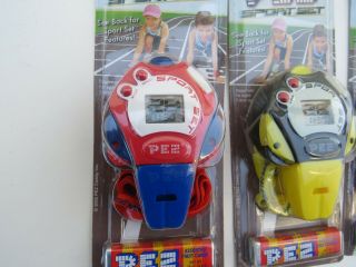PEZ Toy Candy Dispenser Sport Stop Watch Timer track retro colorful stopwatch 2