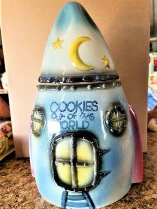 Space Ship " Cookies Out Of This World " Cookie Jar