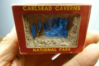 Vintage Carlsbad Caverns National Park Mexico Souvenir,  Cave