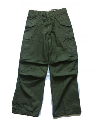 Usgi Vietnam Era M - 65 Cold Weather Field Pants Small Regular Dated 1972