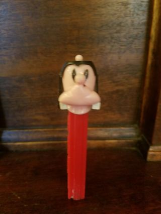 Vintage Pez Dispenser Goofy With No Feet And Red Stem From Austria Missing Hat