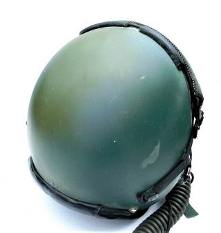 1982 Dated Prk 40/p Modified Camo Flight Helmet,  Mbu - 5/p Mask As Found/used