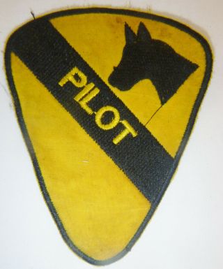 Helicopter Pilot - Patch - Us Army - 1st Cavalry Division - Vietnam War - 2988