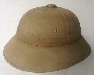 Vietnam War Chinese Expert Aid Worker Early North Vietnamese Sun Helmet W/ Liner