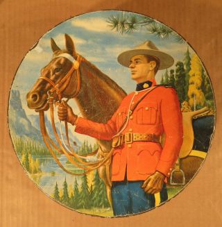 Vintage Peak Frean Rcmp Royal Canadian Mounted Police Mountie Tin