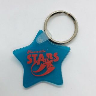 Vtg Minor League Baseball Huntsville Stars Souvenir Rubber Keychain Key Ring