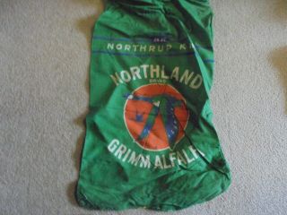 Vintage Northrup King Northland Grimm Alfalfa Cloth Seed Bag