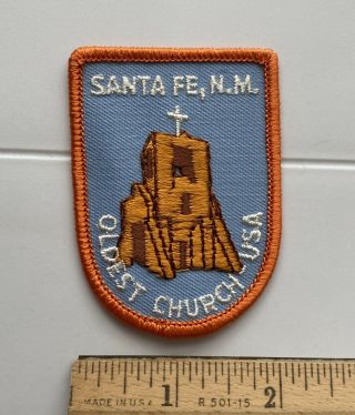 San Miguel Mission Chapel Santa Fe Mexico Oldest Church In Usa Patch Badge