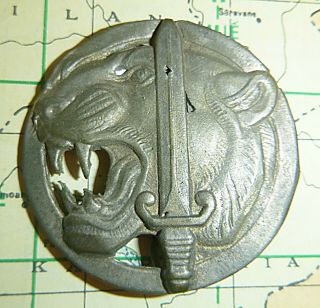 Badge - Cambodian Commandos - French Foreign Legion Variant,  Indochina War,  4677
