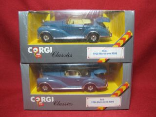 Corgi Factory Trade Pack X4 1956 Mercedes Benz 300s Vintage Mib 1:43 806 Blue