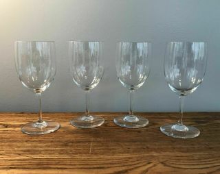 Baccarat Perfection Water Goblet Glasses Set Of 4