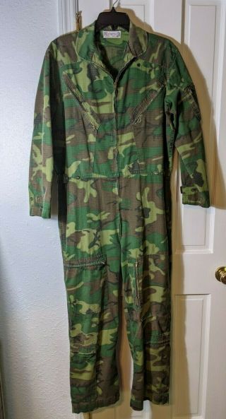 Us Air Force Usaf Vietnam War Era Pilot Crew Flight Suit Camouflage Camo
