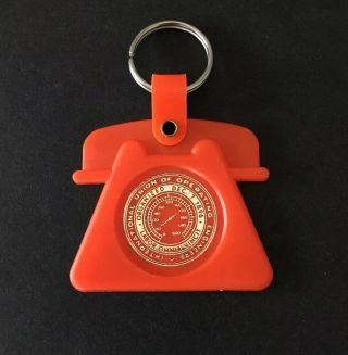 Vintage Keychain International Union Operating Engineers Key Fob Ring Since 1896
