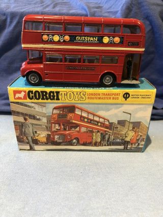 Corgi 468 London Transport Routemaster Bus Outspan Minty
