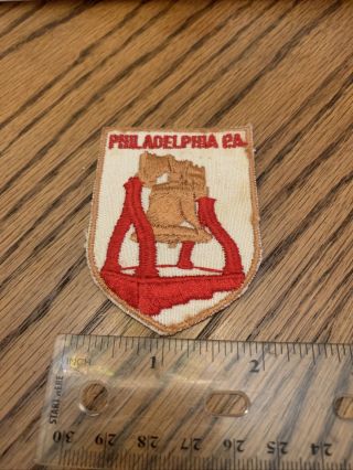 Philadelphia Pa Liberty Bell Vintage Embroidered Patch