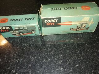 Corgi Raf Landrover With Missile And Missile Trolley.  No 350,  351,  Army Military