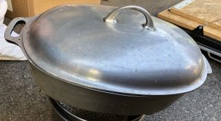 Griswold Cast Aluminum 5 Roasting Pan With Lid & Trivet