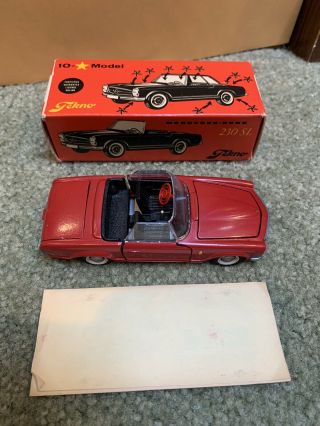Boxed Tekno Mercedes Benz 230 Sl Red Car Denmark Made 1/43 Scale Mib 928