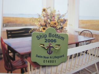 2006 Ship Bottom Jersey Seasonal Beach Badge/tag 15 Years Old