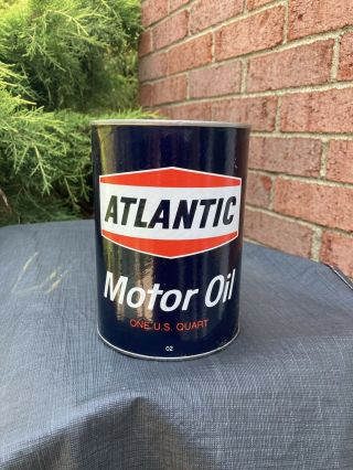 Vintage Atlantic Quart Motor Oil Can